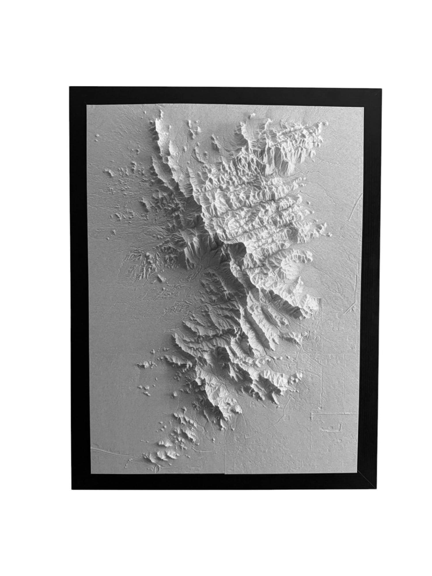 3D printed topographic map of Custom 3D Topographic Map – Engagement Location Gift by Terrastrata
