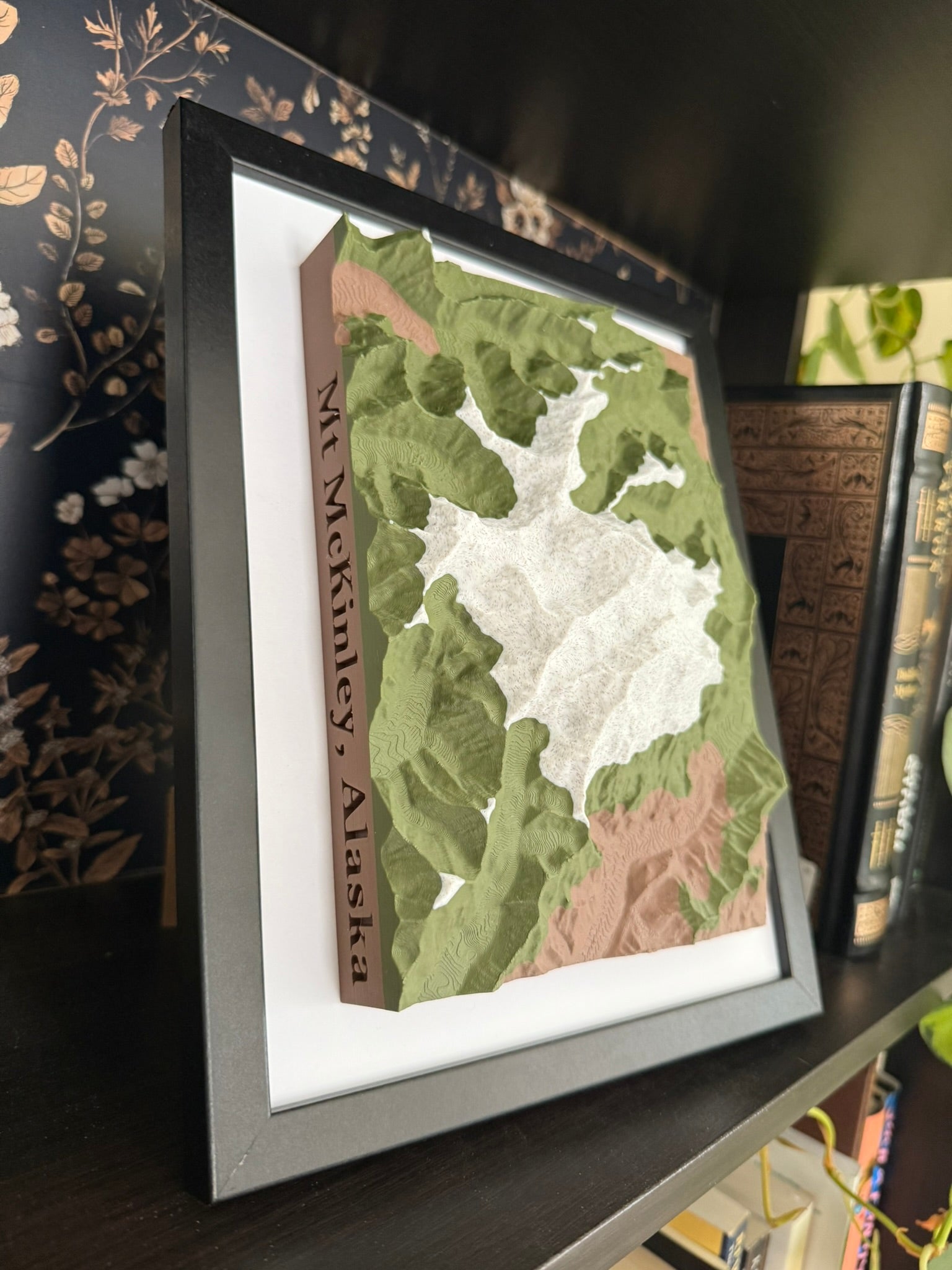 3D printed topographic map of Custom 3D Topographic Map – Marble White by Terrastrata