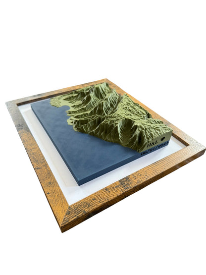 3D printed topographic map of Custom Topographic Map by Terrastrata