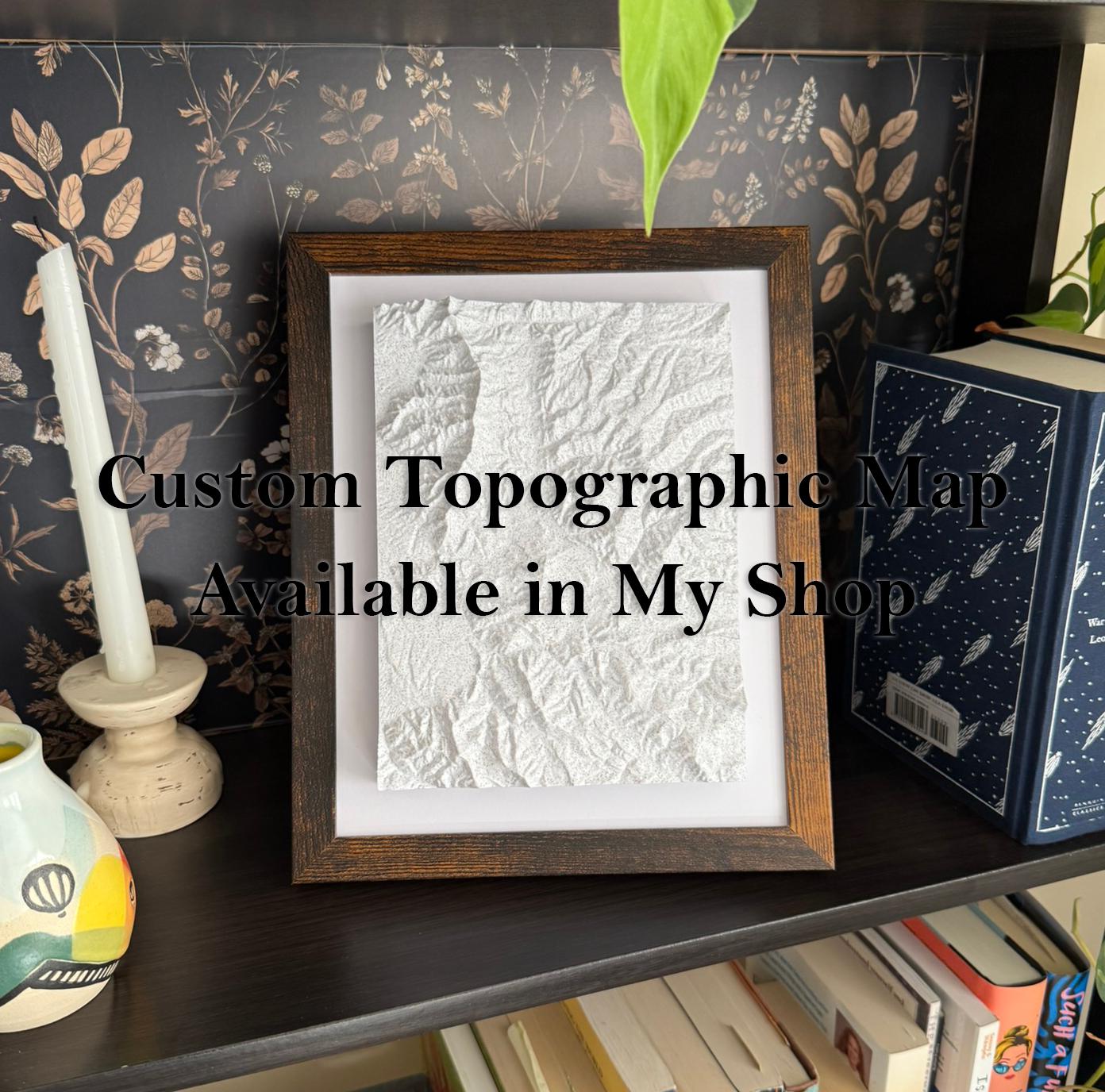 3D printed topographic map of Mount Katahdin - Maine by Terrastrata