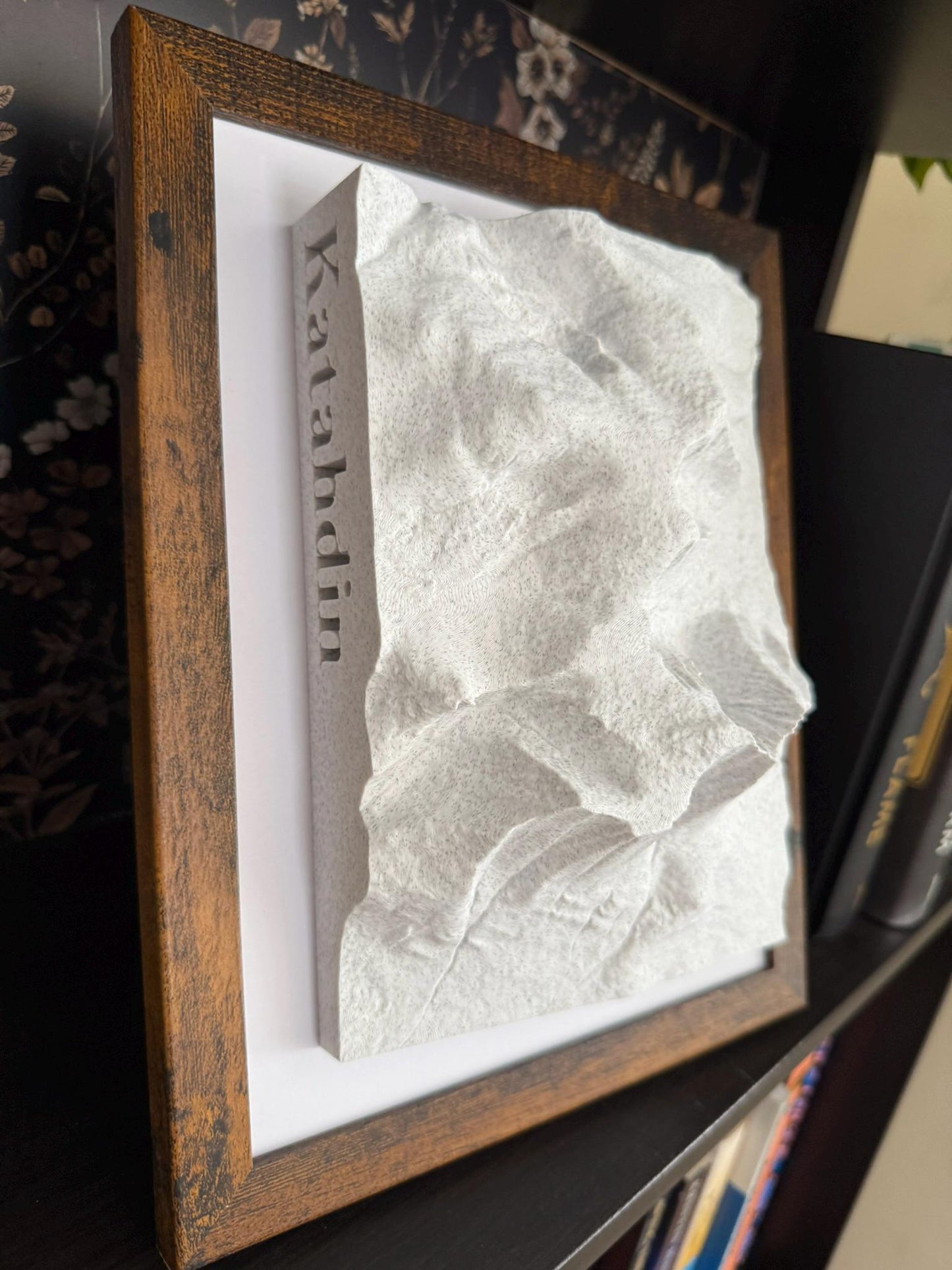3D printed topographic map of Mount Katahdin - Maine by Terrastrata