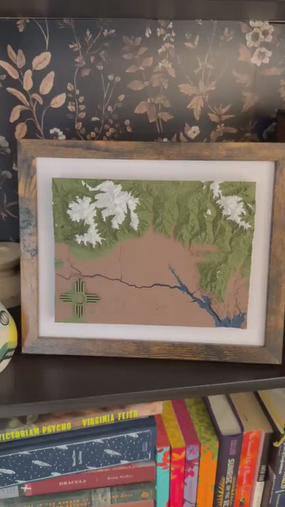 Taos Mountains, New Mexico Art, New Mexico, Sangre De Cristos, New Mexico Zia, NM Christmas, New Mexico Gift, Southwestern Art, Taos Gift