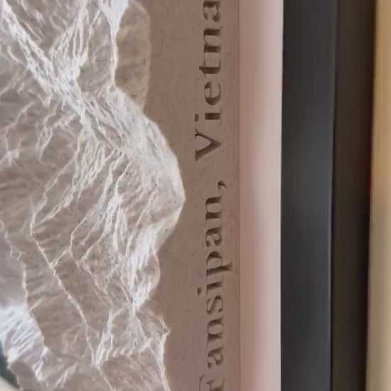 Custom 3D Topographic Map – Engagement Location Gift, Personalized Couple Art, Romantic Anniversary Keepsake, Wedding Map Decor