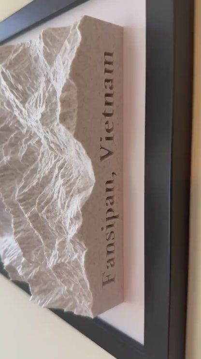 Custom 3D Topographic Map – Engagement Location Gift, Personalized Couple Art, Romantic Anniversary Keepsake, Wedding Map Decor