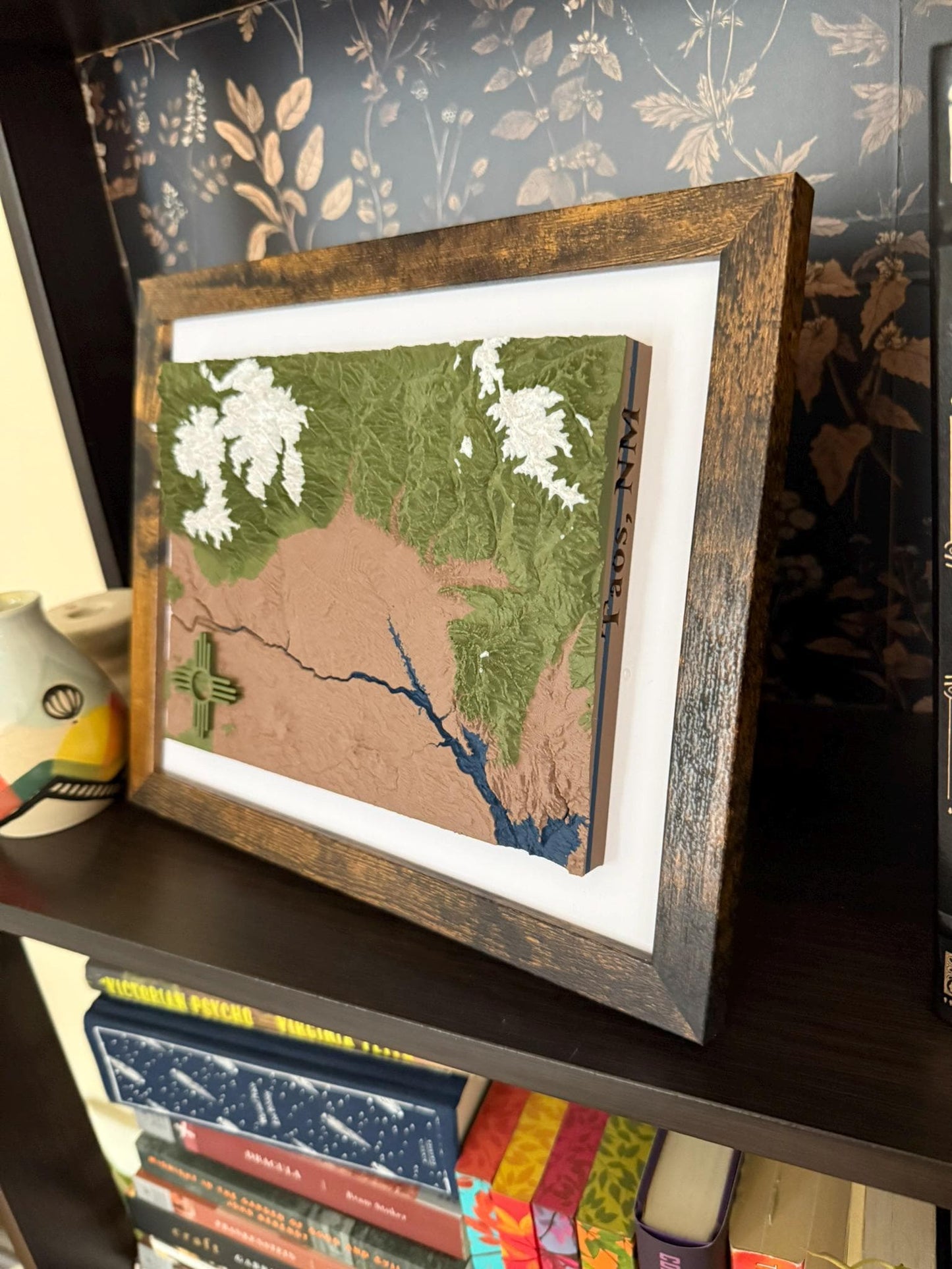 3D printed topographic map of Taos, New Mexico (Multicolor) by Terrastrata