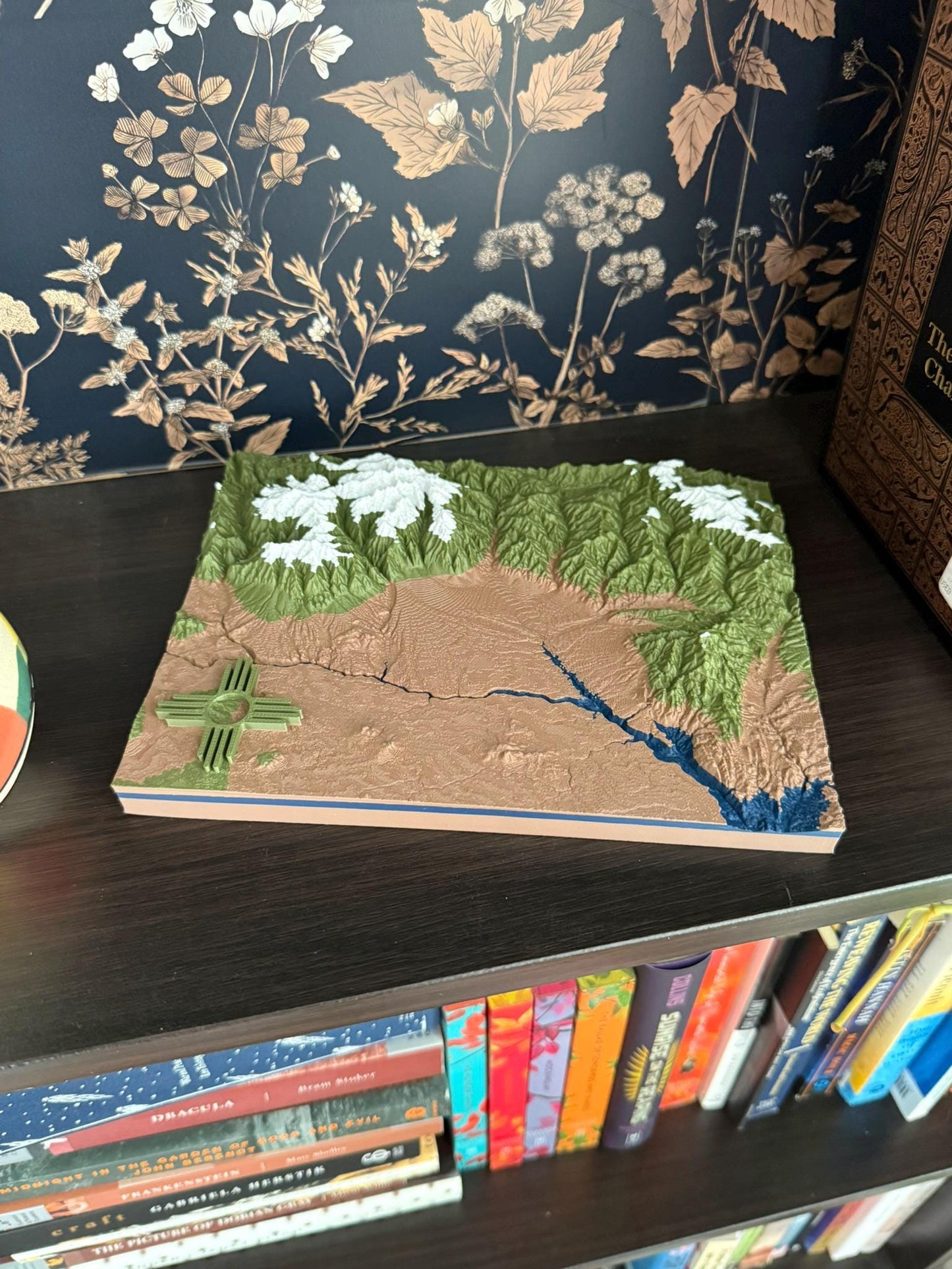 3D printed topographic map of Taos, New Mexico (Multicolor) by Terrastrata